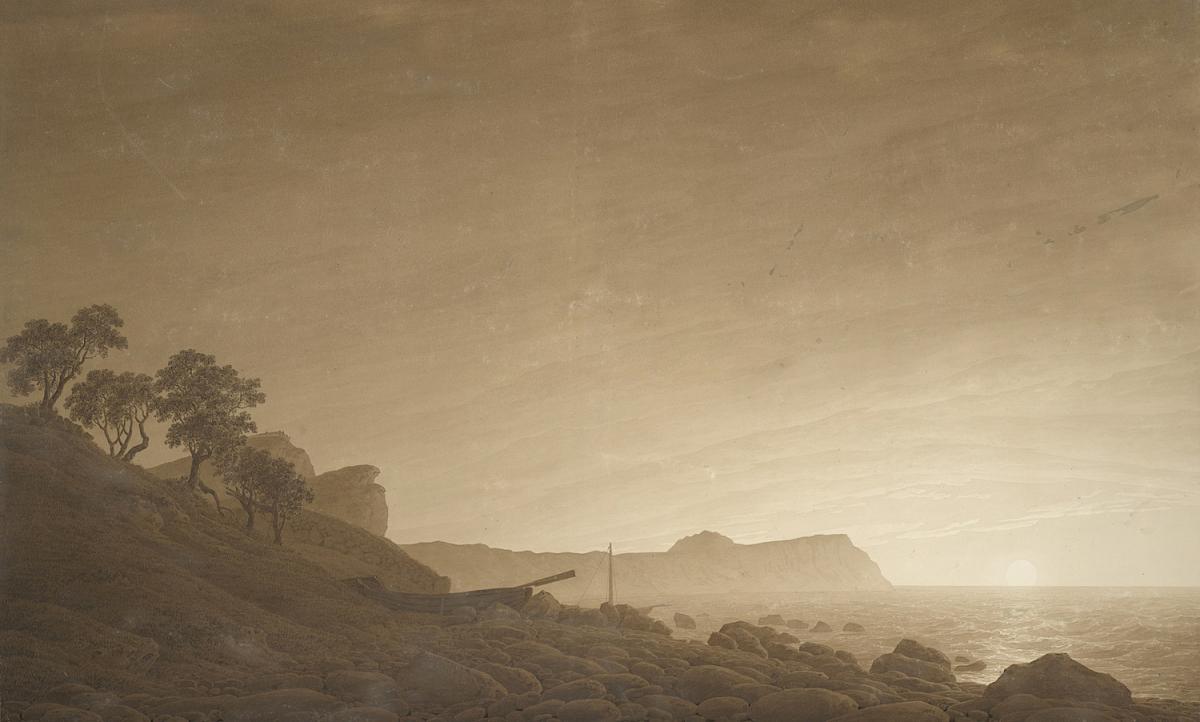 Caspar David Friedrich: View of Arkona with Rising Moon, ca. 1805/06