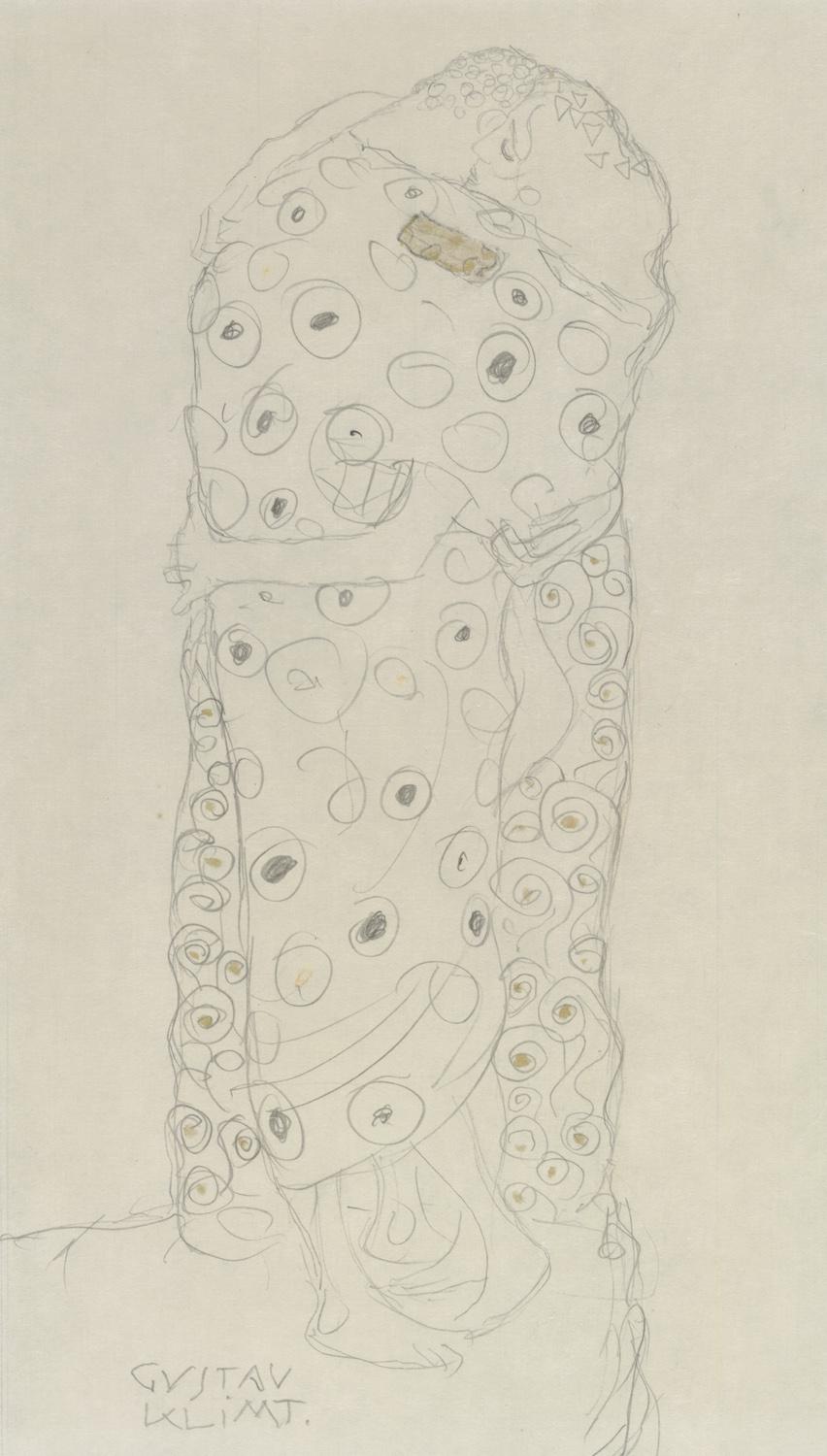 Gustav Klimt: Standing couple, 