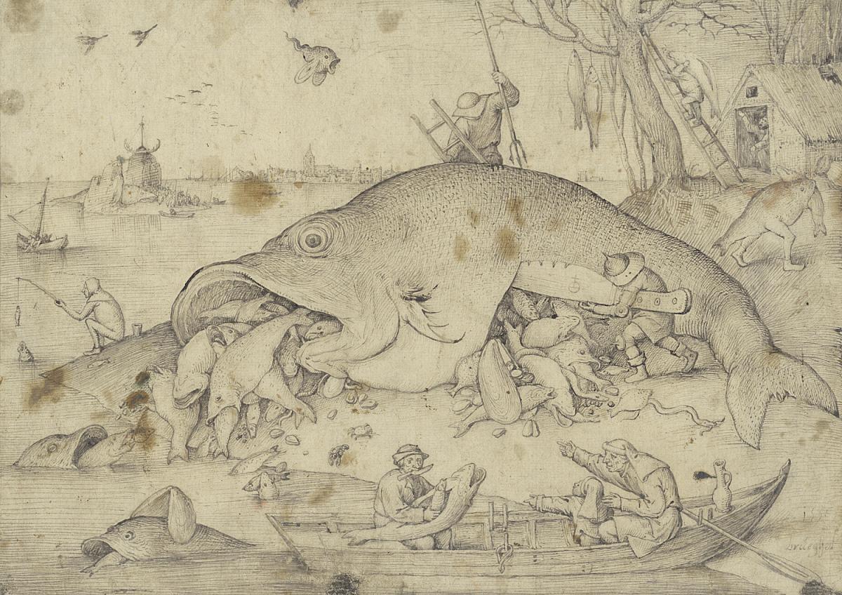 Pieter Bruegel the Elder: Big Fish eat little Fish, 1556
