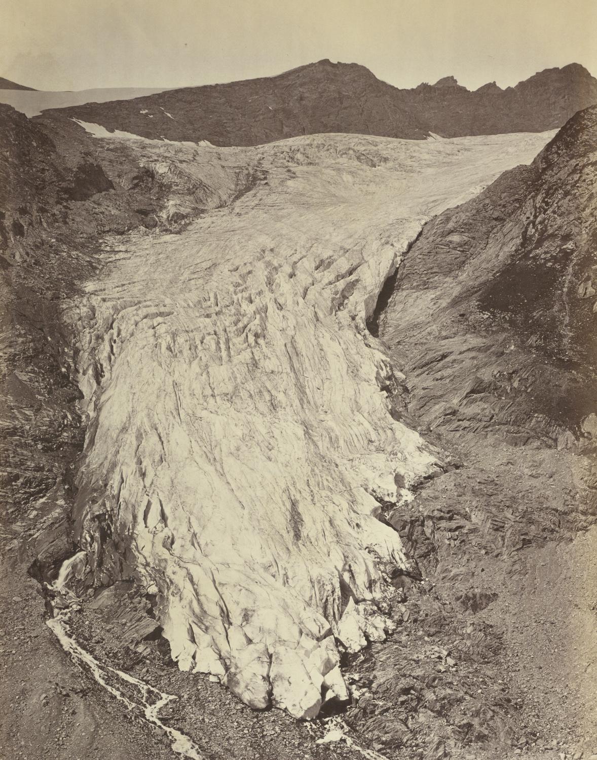 Gustav Jägermayer: Welitz Glacier, East by North from the Foot of the Umbal Glacier, 1863