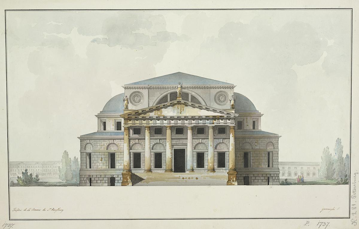 Giacomo Quarenghi: Russia, St.Petersburg, stock exchange, 1783