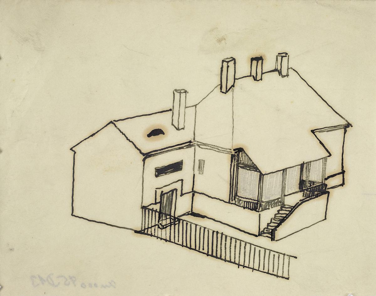 Adolf Loos: Axonometric projection of a Villa, undated