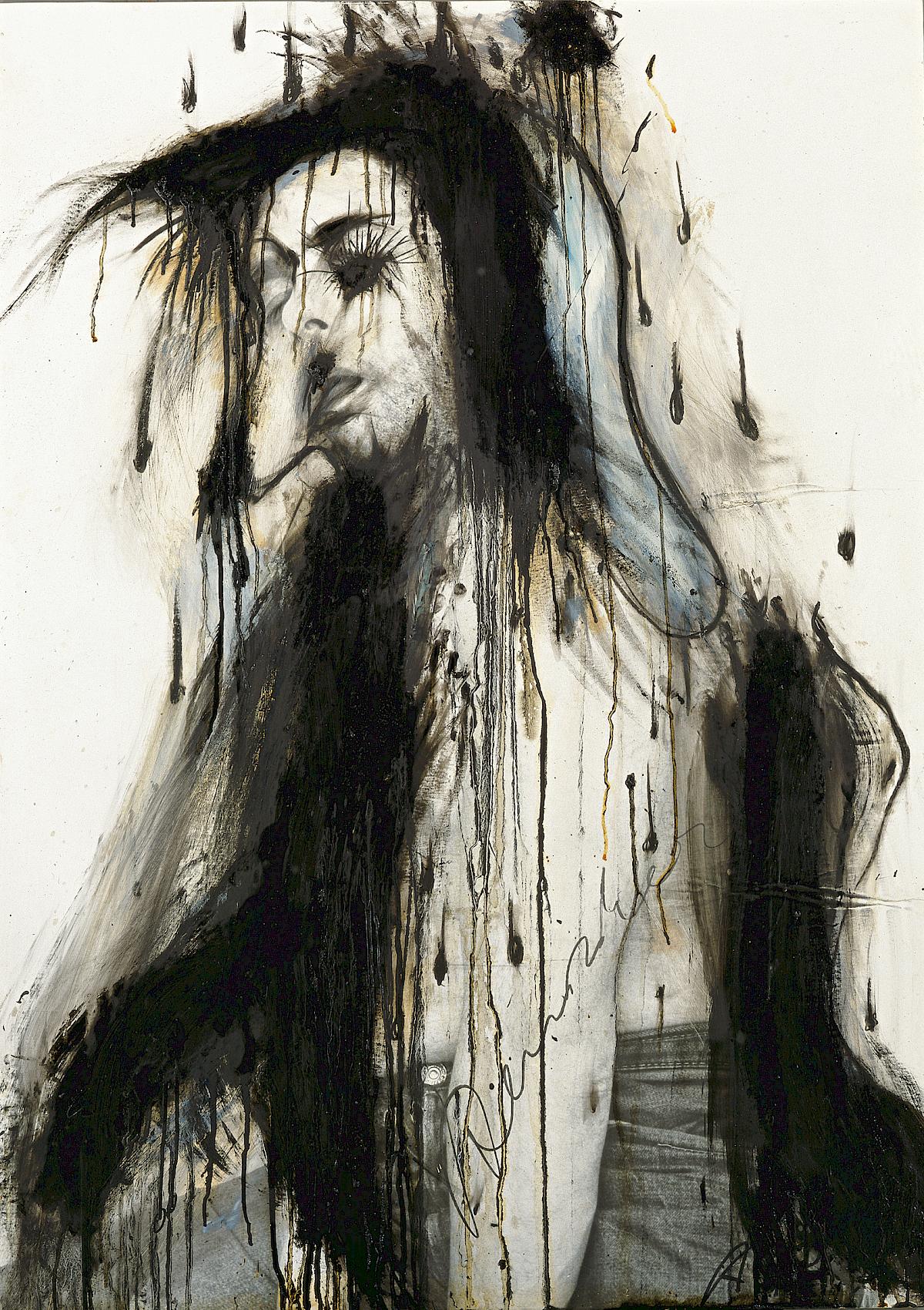 Arnulf Rainer: Schwarze Rinnen, 1974
