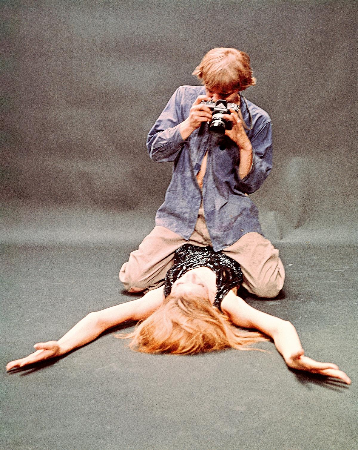 Tazio Secchiaroli : David Hemmings und Veruschka in Blow-Up, 1966