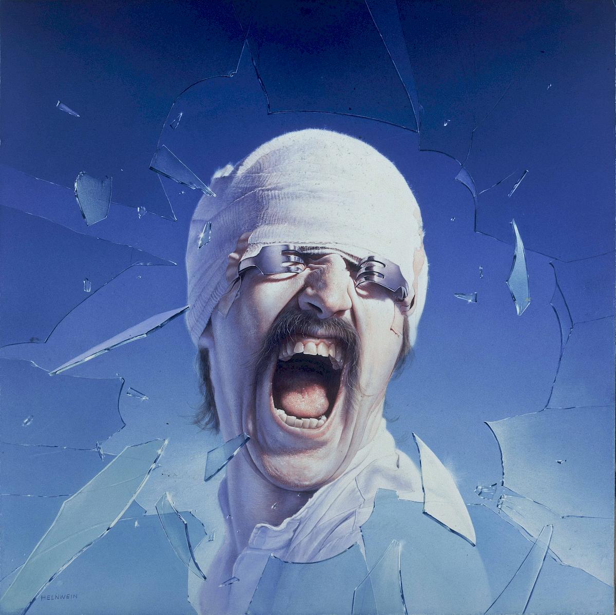 Gottfried Helnwein: Self-portrait (BLACKOUT), 1982
