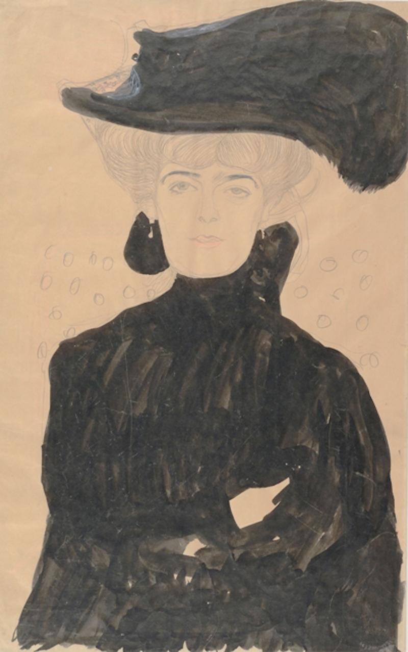 Gustav Klimt: Dame mit Federhut, 1908