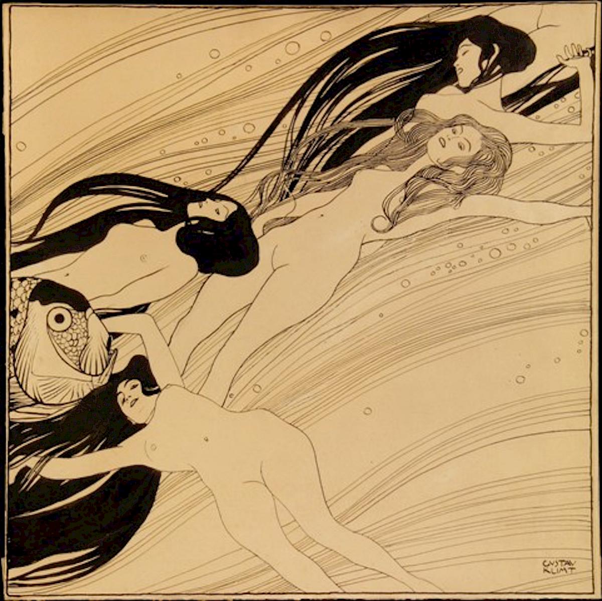 Gustav Klimt: Fish Blood (Illustration for "Ver Sacrum"), 1897/98