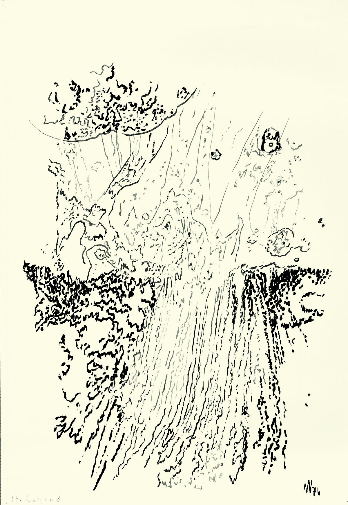 Max Weiler : Line Creature 3, 1976 