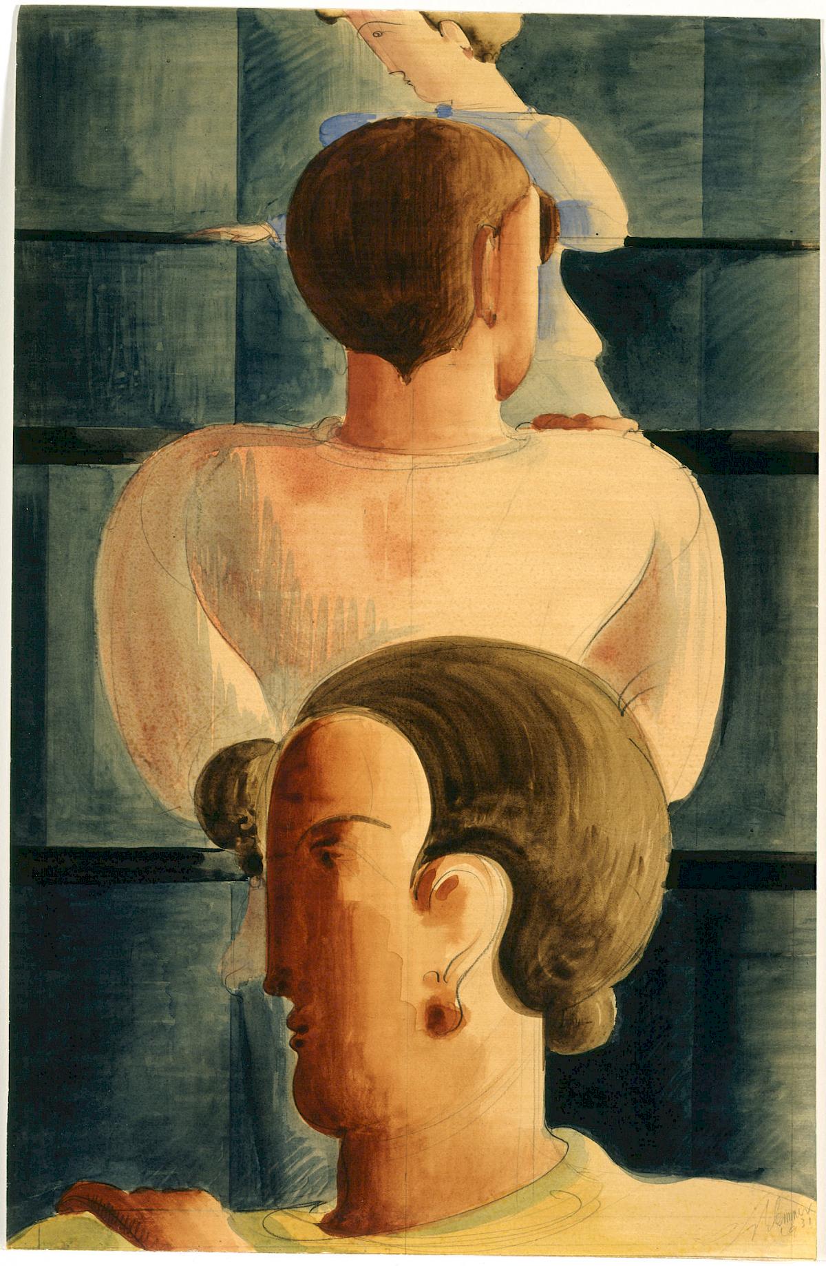 Oskar Schlemmer: Scene on rails I, 1931