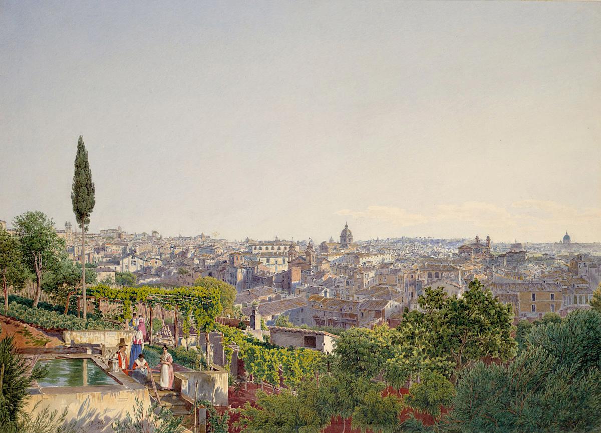 Jakob Alt: View of Rome, 1837