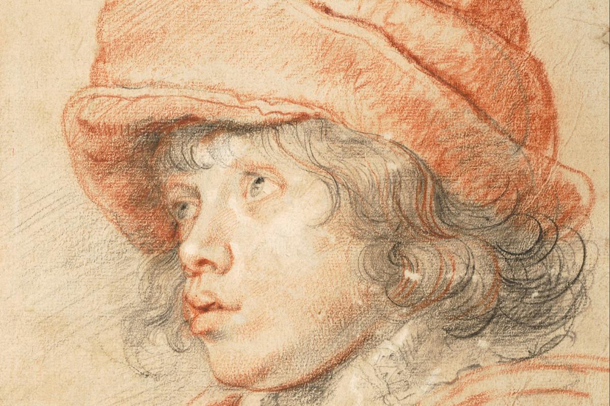 Peter Paul Rubens | Rubens' son Nicolas with a red, felt cap, 1625-1627 | The Albertina Museum, Vienna