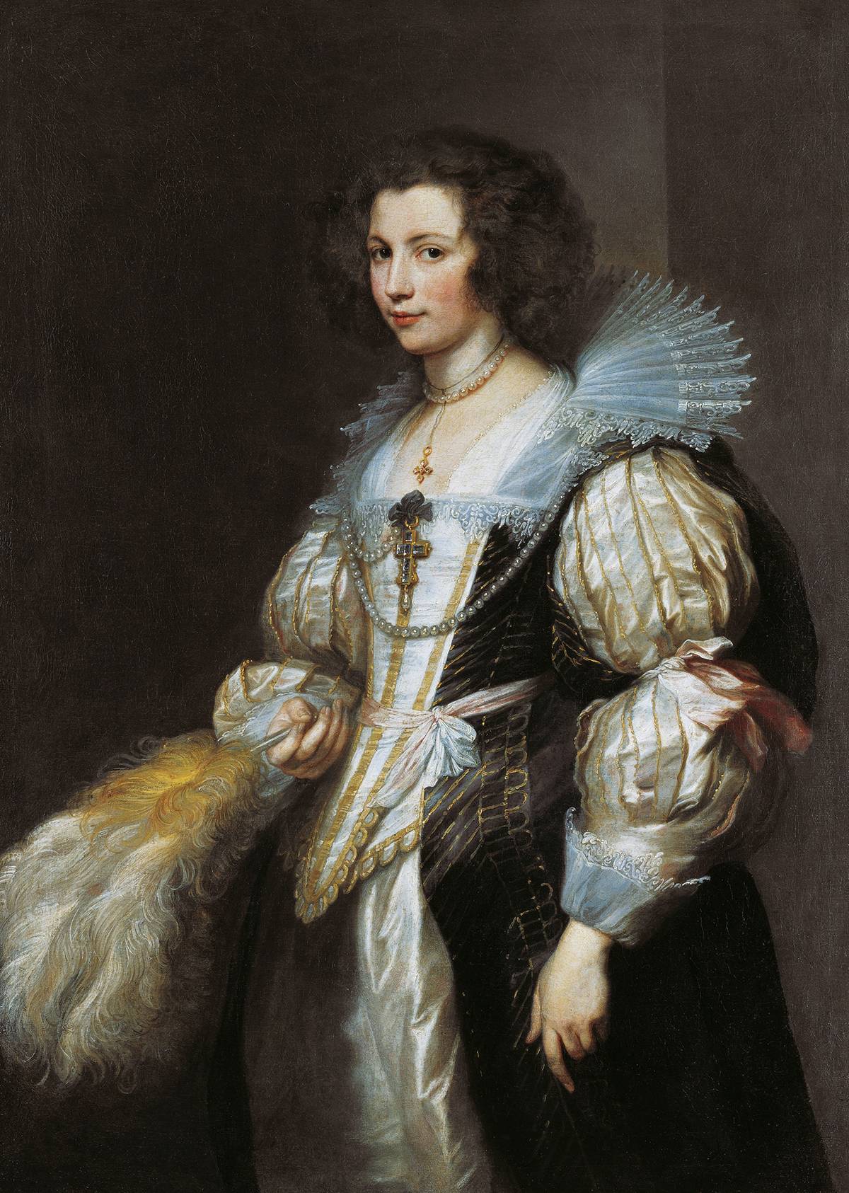 Anthonis van Dyck: Portrait of Maria de Tassis, ca. 1629/30