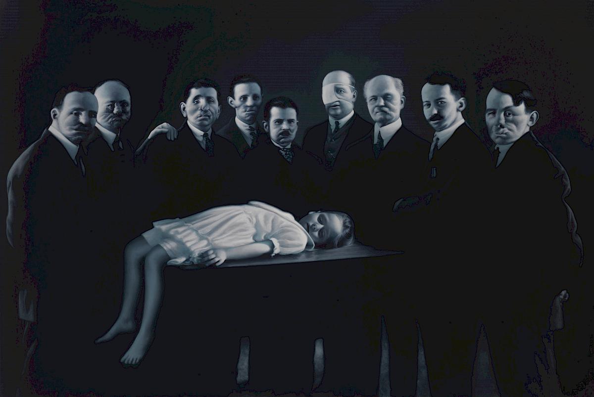 Gottfried Helnwein: Epiphany III, (Presentation at the Temple 2), 1998