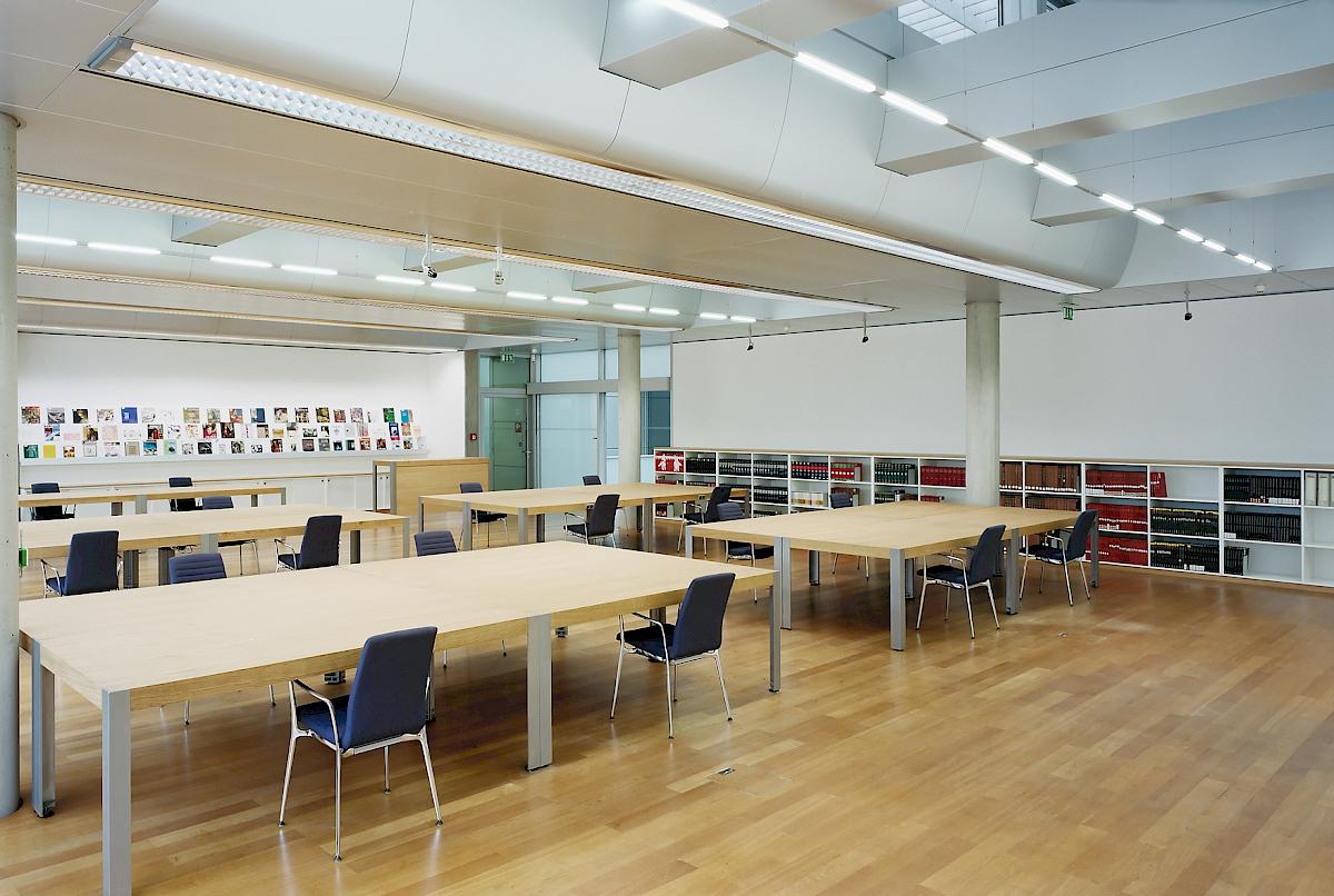 : View of the inside of the Study Hall, 