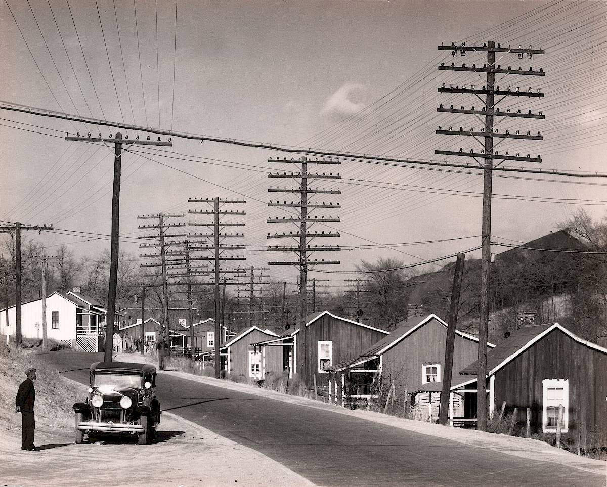 Walker Evans: Bergarbeiterhütten der Alabama Coal Area Company bei Montgomery, 1936