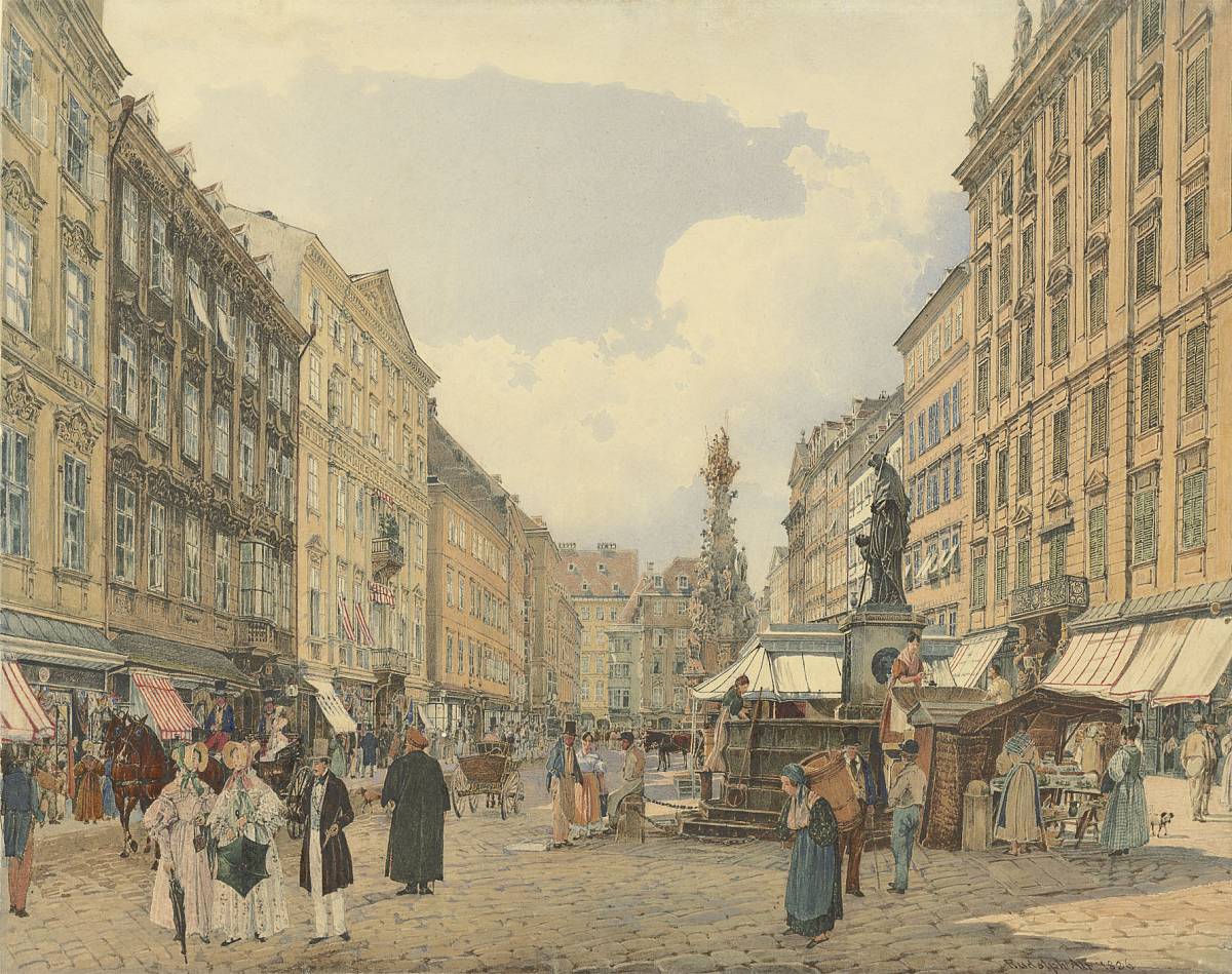 Rudolf von Alt: Graben, Vienna, 1836