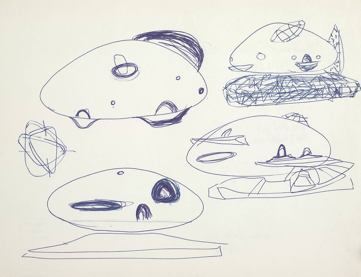 Friedrich Kiesler: Studies for the Endless House, 1958