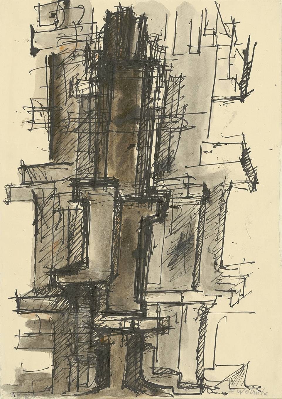 Fritz Wotruba: Architectonic Figural Combination, 1964