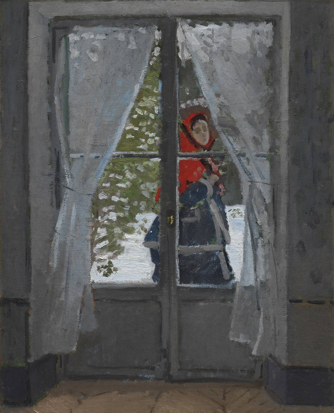 Claude Monet: Madame Monet mit rotem Kopftuch, 1873