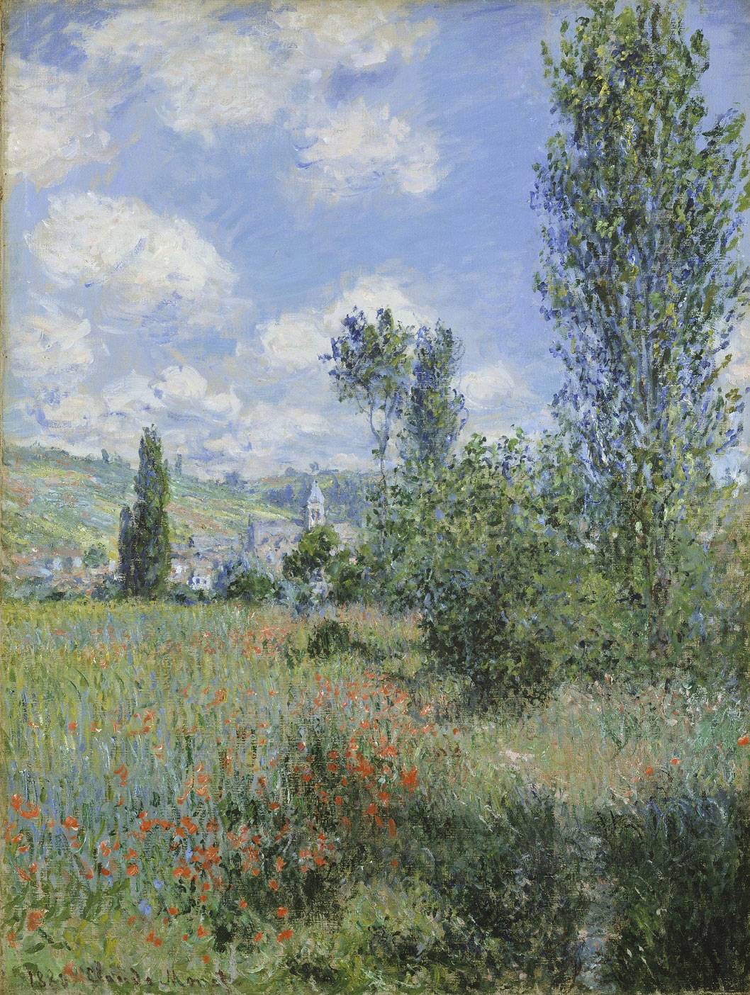 Claude Monet: Pfad durch die Mohnblumen auf der Insel Saint-Martin, 1880