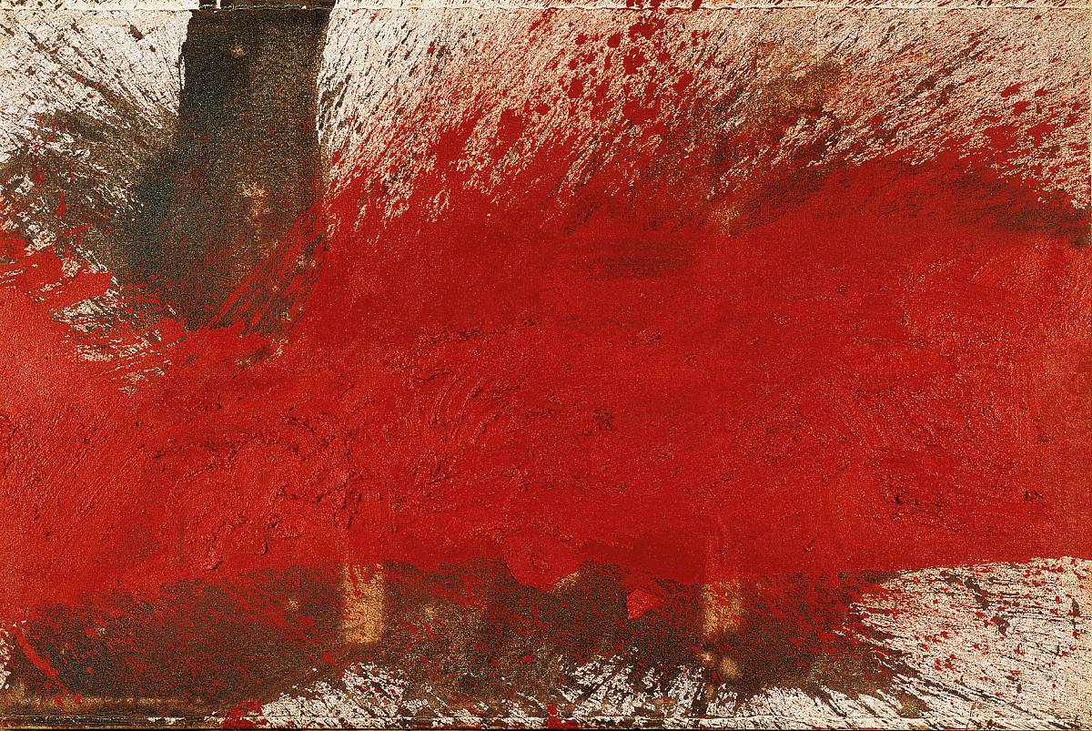 Hermann Nitsch: Floor Poured Painting, 1995