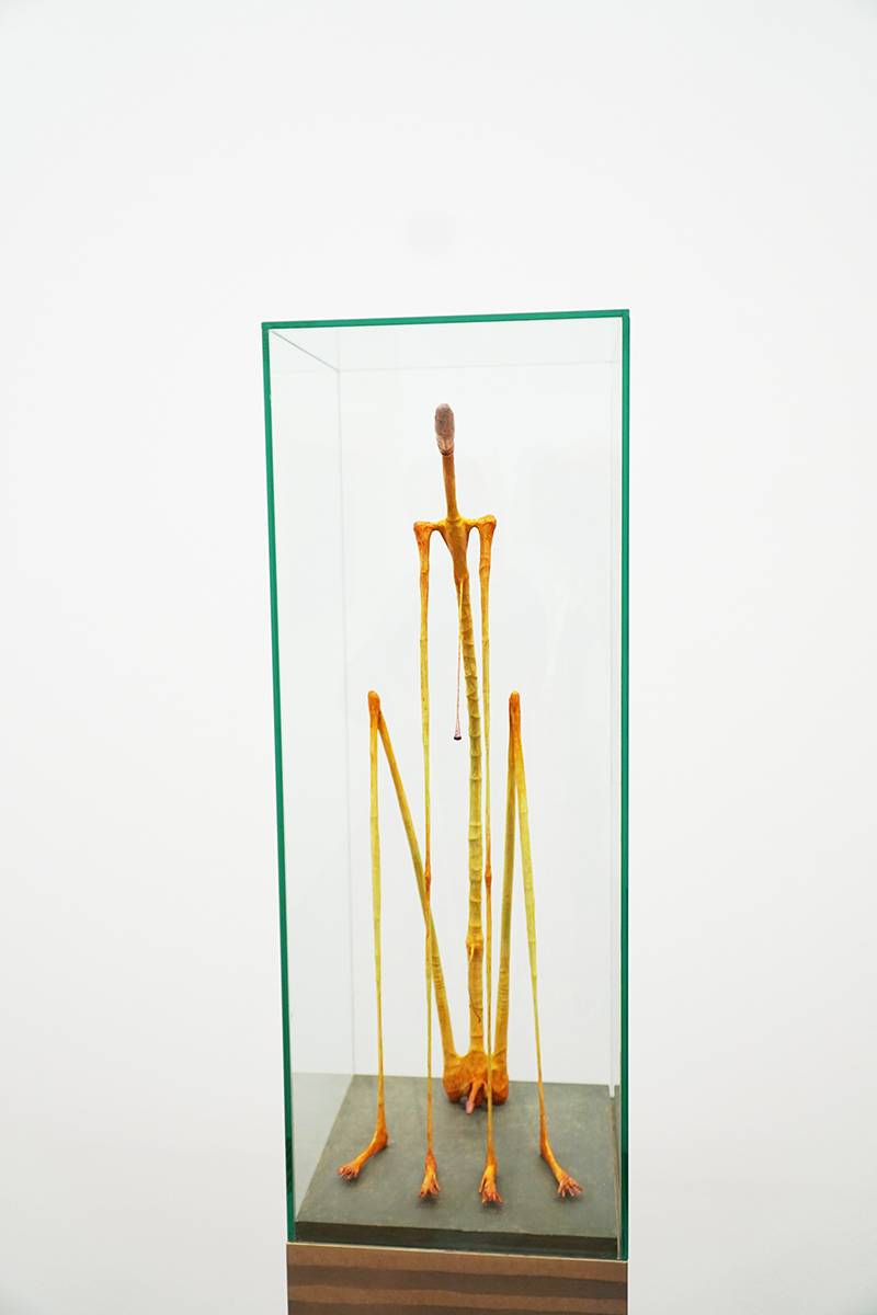 Walter Schmögner: Ich hockend, nachdenkend, 1999