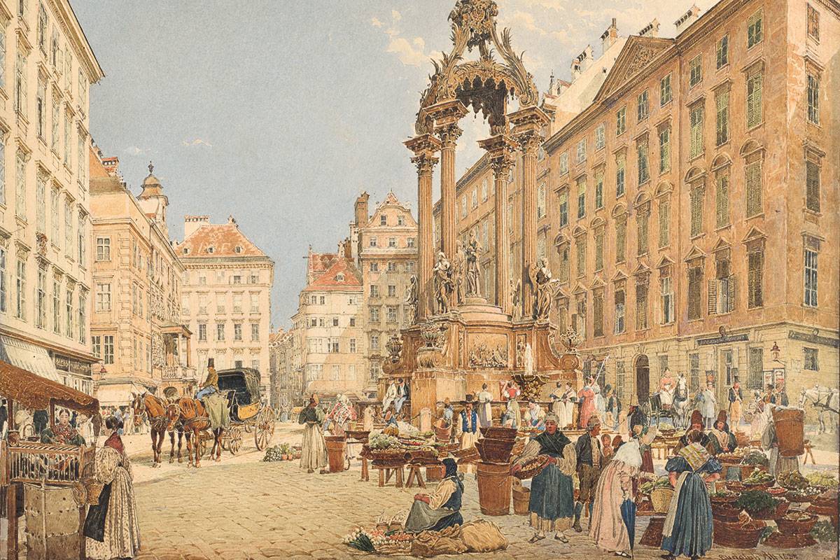 Rudolf von Alt | Der Hohe Markt in Wien | 1836 | © LIECHTENSTEIN. The Princely Collections, Vaduz–Vienna