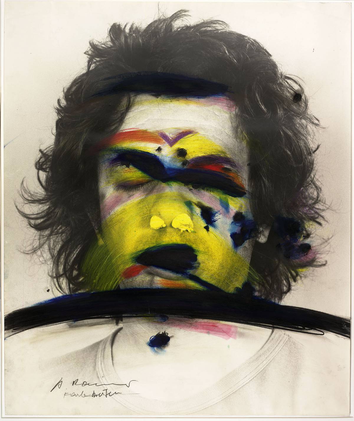 Arnulf Rainer: Face Farces: Farbstreifen, 1972