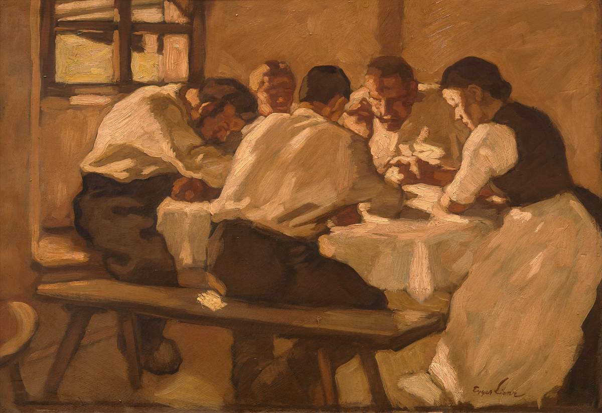 Albin Egger-Lienz: Das Mittagessen, 