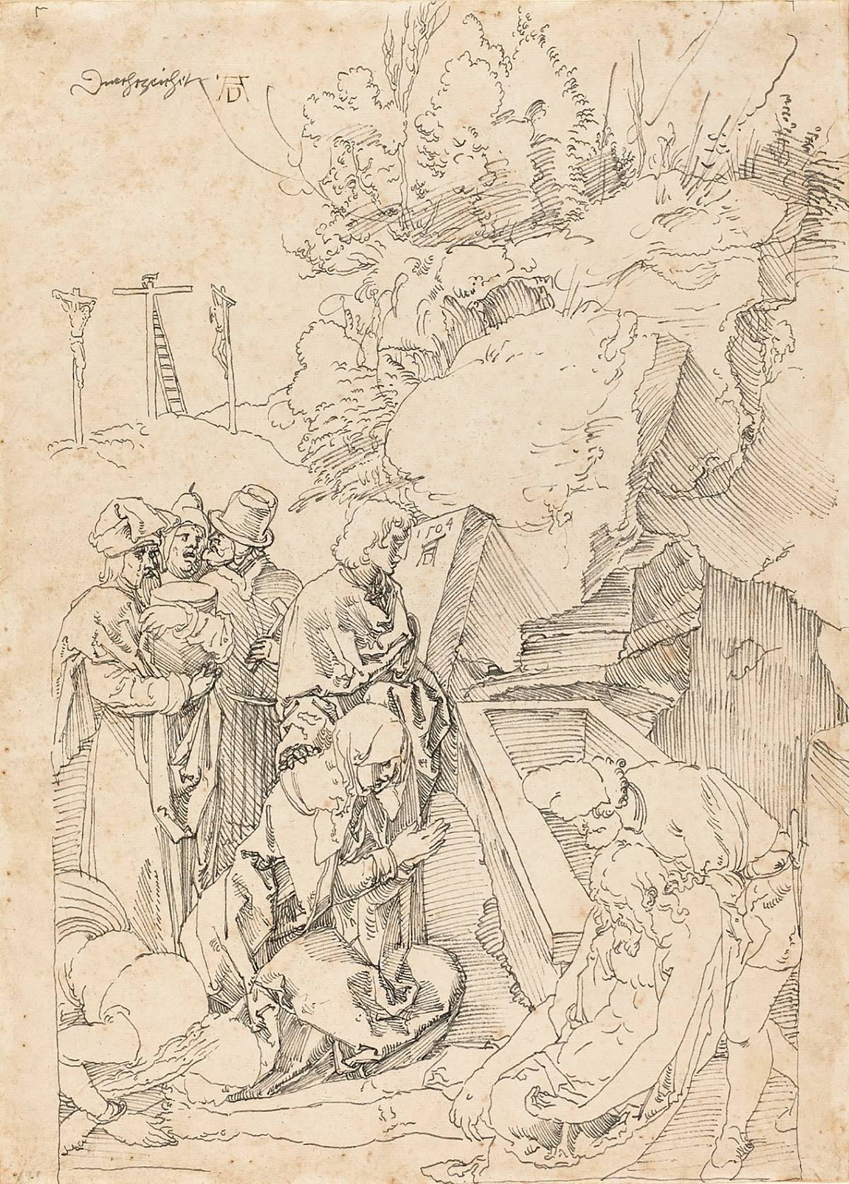 Albrecht Dürer: Grablegung Christi, 1504
