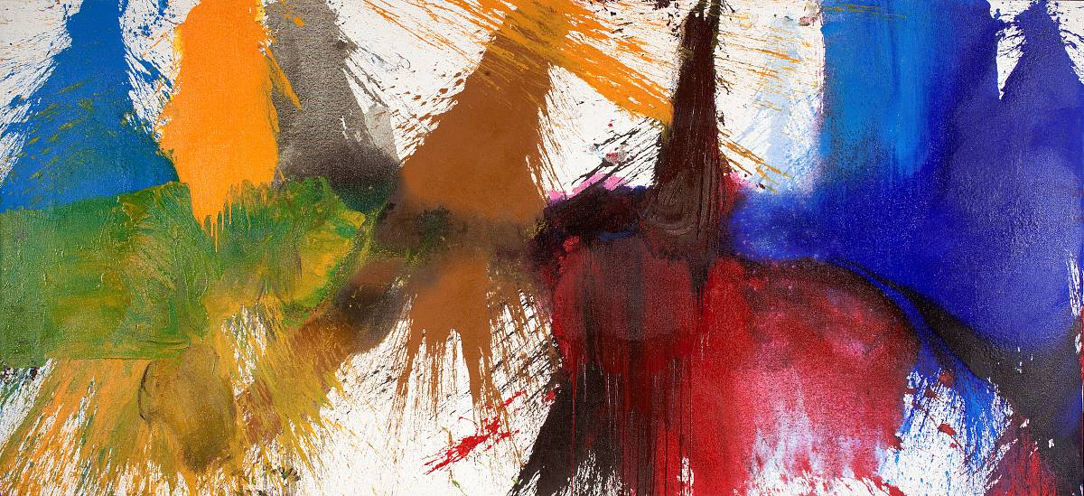 Hermann Nitsch: Floor Poured Painting, 2009