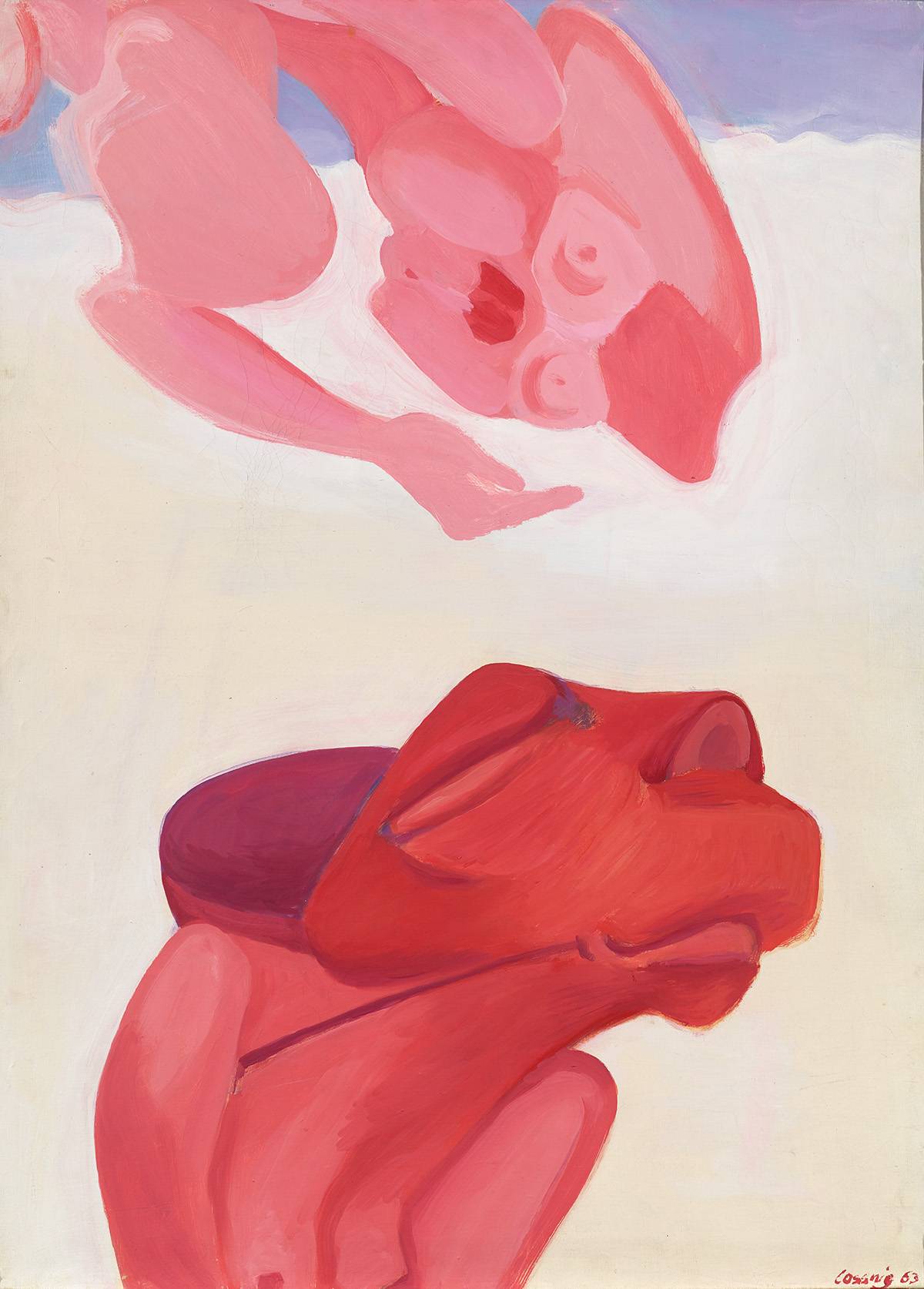 Maria Lassnig: Selbstporträt als Tier, 1963