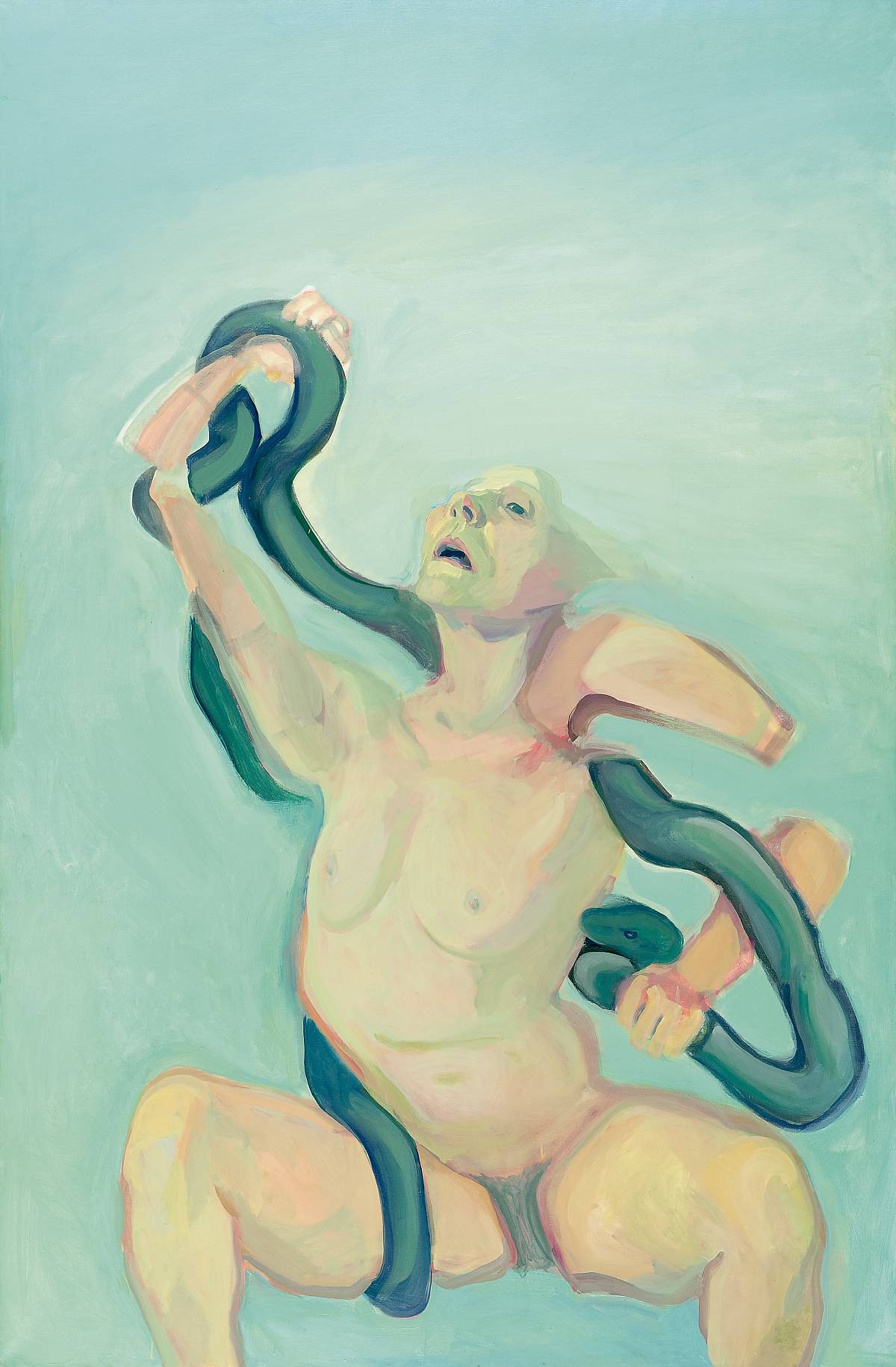 Maria Lassnig: Woman Laokoon, 1976