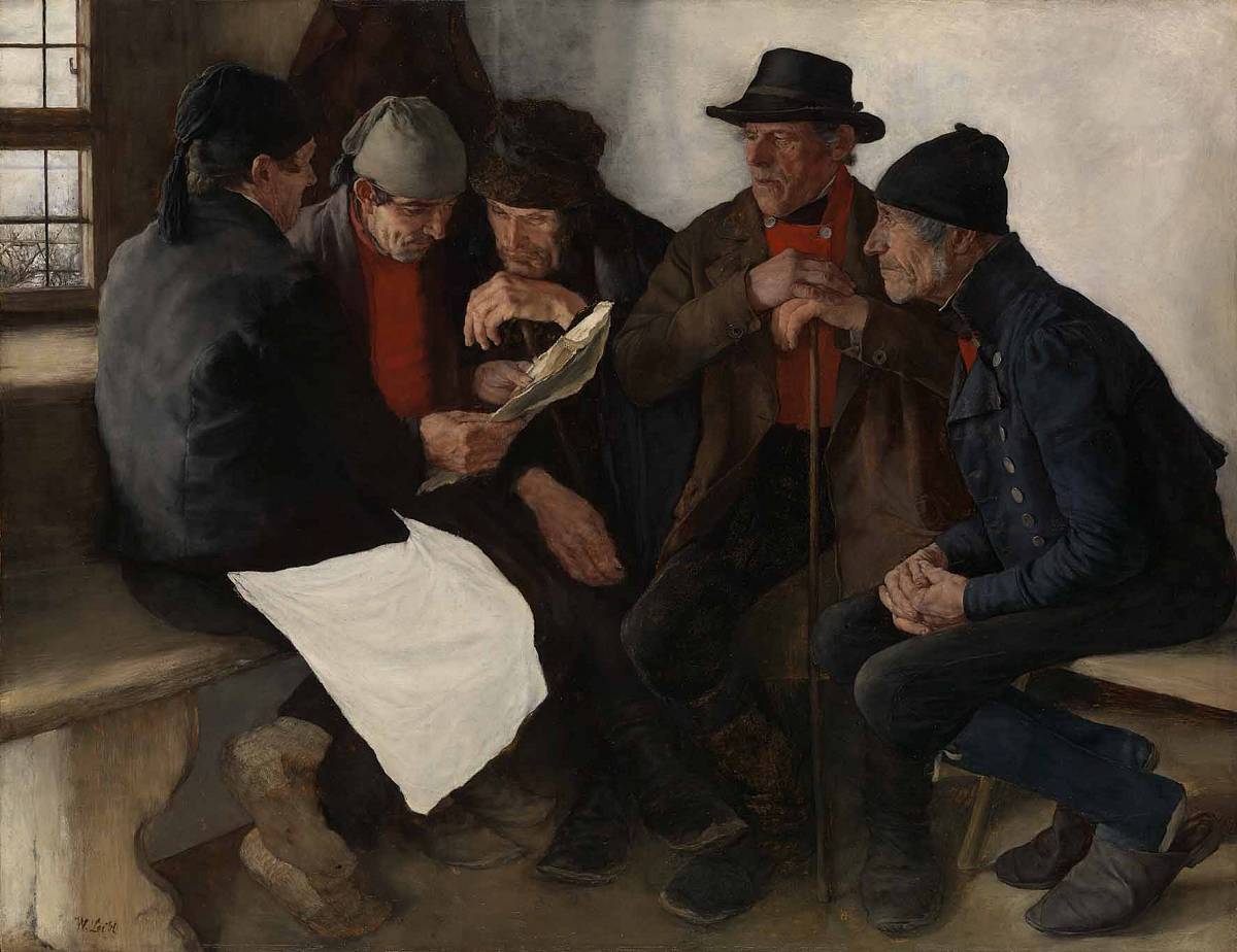 Wilhelm Leibl: Die Dorfpolitiker, 1877